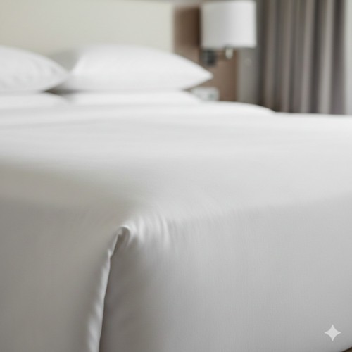 Otel çarşafı Tek kişilik 160x240cm 59 tel pamuk polyester kumaş